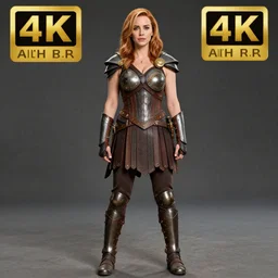 full length photo of christina hendricks as an amazon warrior, highly detailed, 4 k, hdr, smooth, sharp focus, high resolution, award - winning photo
