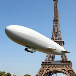 ww 2 photo of the hindenburg flying over the eifell tower in paris