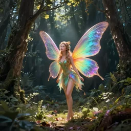 a beautiful faerie, rainbowshift, by jean - baptiste monge, maxfield parrish, artgerm