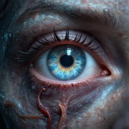the depthless eye, twisting eldritch horror beyond comprehension, digital art, medical dissection