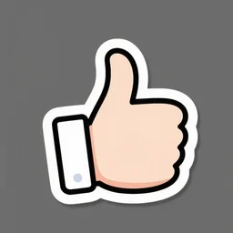 Anime Sticker giving like png