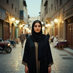 cairo old streets + night life of 1 9 4 0, muizz street + egyptian muslim girl wearing egyptian hijab