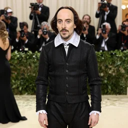 photo of william shakespeare at the met gala
