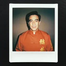 polaroid of george costanza wearing chinese communist clothing, colored, taschen, by nan goldin