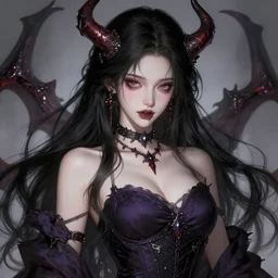 the portrait of chaotic evil fallen sensual female necromancer overlord as absurdly beautiful, gorgeous, elegant young idol, an ultrafine hyperdetailed illustration by kim jung gi, irakli nadar, intricate linework, bright colors, octopath traveler, final fantasy, unreal engine 5 highly rendered, global illumination, radiant light, detailed and intricate environment
