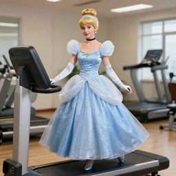Wii Fit Trainer dressed as Cinderella, realistic, artstation