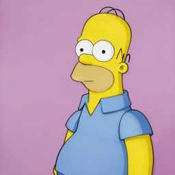 artwork of homer simpson by nancy fouts