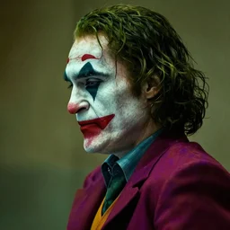 hank schrader as the joker in batman, side profile, breaking bad, joker