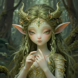 a cute forest elemental, with fingers, fantasy, intricate, elegant, highly detailed, digital painting, artstation, concept art, wallpaper, smooth, sharp focus, illustration, art by artgerm and greg rutkowski and alphonse mucha