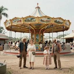 sharp, highly detailed, 65536k film, 140000mm film still from a sci fi blockbuster color movie made in 2019, set in 1860, of a family standing in a park, next to some strange alien plants and flowers, on an alien planet, the family are all wearing 1860s era clothes, good lighting, good photography, in focus, 35mm macro lens