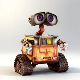 still photo of wall - e, highly detailed, photorealistic portrait, bright studio setting, dramatic lighting, crisp quality and light reflections, unreal engine 5 quality render