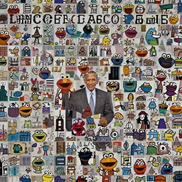 obama meets elmo
