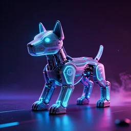 generative design exoskeleton sneakers with led skin in the style of cyberdog, product shot, dynamic neon lighting