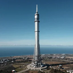 The space elevator from a distance
