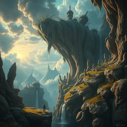beguiling epic stunning beautiful insanely detailed matte painting of the soft dive of oblivion designed by michal karcz, by cyril rolando and asher durand and natalie shau, whimsical, intricate