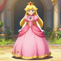 zero suit Samus dressed as princess peach.