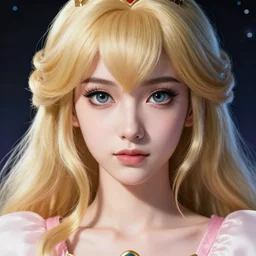 Princess Rosalina from Mario Galaxy || very anime, fine-face, handsome face, realistic shaded Perfect face, fine details. Anime. realistic shaded lighting poster by Ilya Kuvshinov katsuhiro otomo ghost-in-the-shell, magali villeneuve, artgerm, Jeremy Lipkin and Michael Garmash and Rob Rey