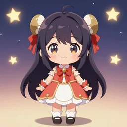 accurate beautiful cute anime symmetric danbooru chibi depiction of a magical girl