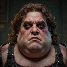 hyperrealistic mixed media image of a grotesquely morbidly obese jack black, stunning 3 d render inspired art by istvan sandorfi and greg rutkowski, perfect facial symmetry, realistic, highly detailed attributes and atmosphere, dim volumetric cinematic lighting, 8 k octane extremely hyper - detailed render, post - processing, masterpiece,