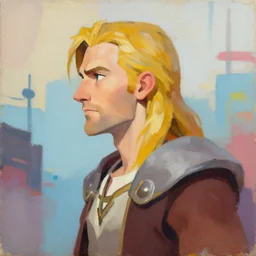 greg manchess portrait painting of legolas as overwatch character, medium shot, asymmetrical, profile picture, organic painting, sunny day, matte painting, bold shapes, hard edges, street art, trending on artstation, by huang guangjian and gil elvgren and sachin teng
