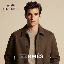 Hermes advertising campaign portrait.