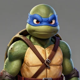 a study of cell shaded sharp portrait  of ninja turtle  looking at camera as  concept art, llustration,  concept art by Farley , highly detailed, sharp focus,  Trending on Artstation, HQ, deviantart