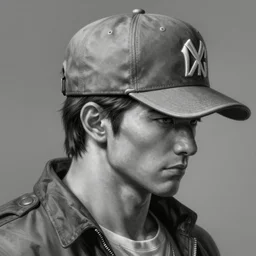 hyperdetailed profile portrait of a realistic street fighter m bison, m bison hat, grayscale, by greg rutkowski, highly detailed, digital painting, artstation, smooth, sharp focus illustration, artstation hq. intricate, elegant, art by wlop and artgerm and ayami kojima. dan mumford, tomokazu matsuyama, takato yamamoto