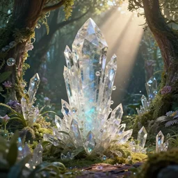 beauteous sumptuous, with incredible indirect soft cinematic lighting, garden of eden, crystalline masterpiece incrustations, hyperdetailed features, movie still, intricate, octane render, cinematic forest lighting, unreal engine, crepuscular rays, god rays
