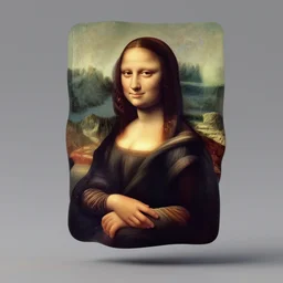 the (monalisa) as a floating head in the style of BEEPLE, 3d render, octane render by beeple