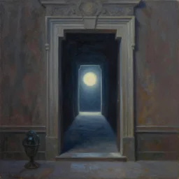 An entranceway toward the unknown. Masterpiece Art by world famous artist demo. Matte painting. Oil on canvas. Digital art. Fantastic intriguing mysterious lighting. Glorious. Trending on artstation. Visions. Visionary. Immensity.