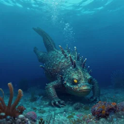 a creature on the bottom of the ocean