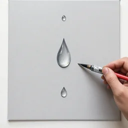 solder, painting on canvas, watedrops, water droplets, acrylic painting, acrylic pouring, painting, influencer, artstation - h 8 0 0
