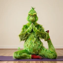 the grinch does yoga