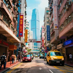 Fallout Hong Kong Streets, vibrant colors, 8k photorealistic, cinematic lighting, HD, high details, dramatic, trending on artstation