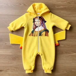 pikachu adult onesie as a leonardo da vinci drawing