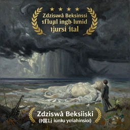 an oil painting of a long dream by Zdzisław Beksiński and junji ito