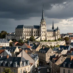 city of chatellerault, france, artstation