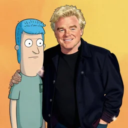 jay leno, artwork by matt groenig
