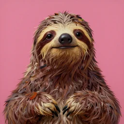 portrait of sloth from the goonies ( 1 9 8 5 ), highly detailed, centered, solid color background, oil painting, artstation, concept art, smooth, sharp focus, illustration, psychedelic vibrant colors, michael whelan, artgerm, donato giancola, basil gogos, joseph christian leyendecker, les edwards, ed repka, wlop
