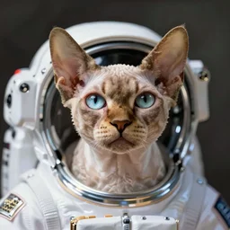 astronaut sphynx cat
