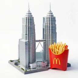 mcdonald's mc - 9 1 1 9 / 1 1 meal, twin towers, in 2 0 0 1, y 2 k cybercore, advertisement photo