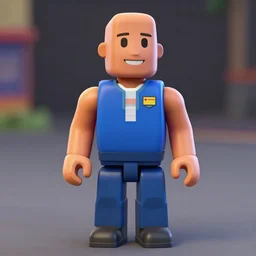 dwayne johnson in roblox, roblox deisgn, roblox avatar, digital art, 3 d art, third dimension