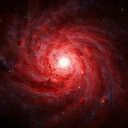 The red cosmic ocean, trending on artstation