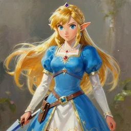 princess zelda painting by boris vallejo 4 k