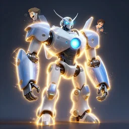 metabots medabots medarotto medarot robot, behance hd by jesper ejsing, by rhads, makoto shinkai and lois van baarle, ilya kuvshinov, rossdraws global illumination ray tracing hdr radiating a glowing aura