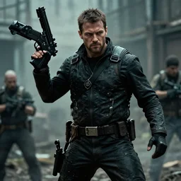 alan ritchson playing bj blazkowicz in the live - action wolfenstein film