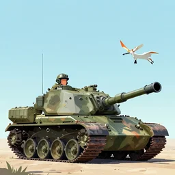 by military, fox becomes tank