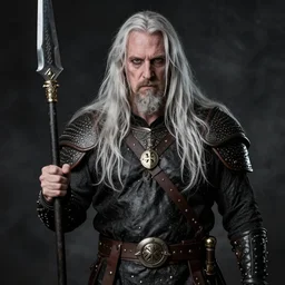a portrait photograph of Varg Vikernes as a Viking warrior, DSLR photography