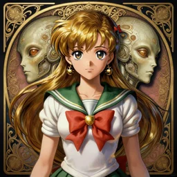 symmetry!! portrait of sailor pluto! alien in the style of horizon zero dawn, machine face, intricate, elegant, highly detailed, digital painting, artstation, concept art, smooth, sharp focus, illustration, art by artgerm and greg rutkowski and alphonse mucha, 8 k