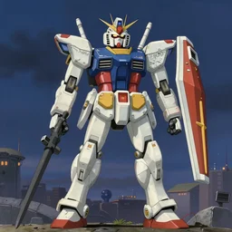 louis pasteur as a gundam robot studio ghibli